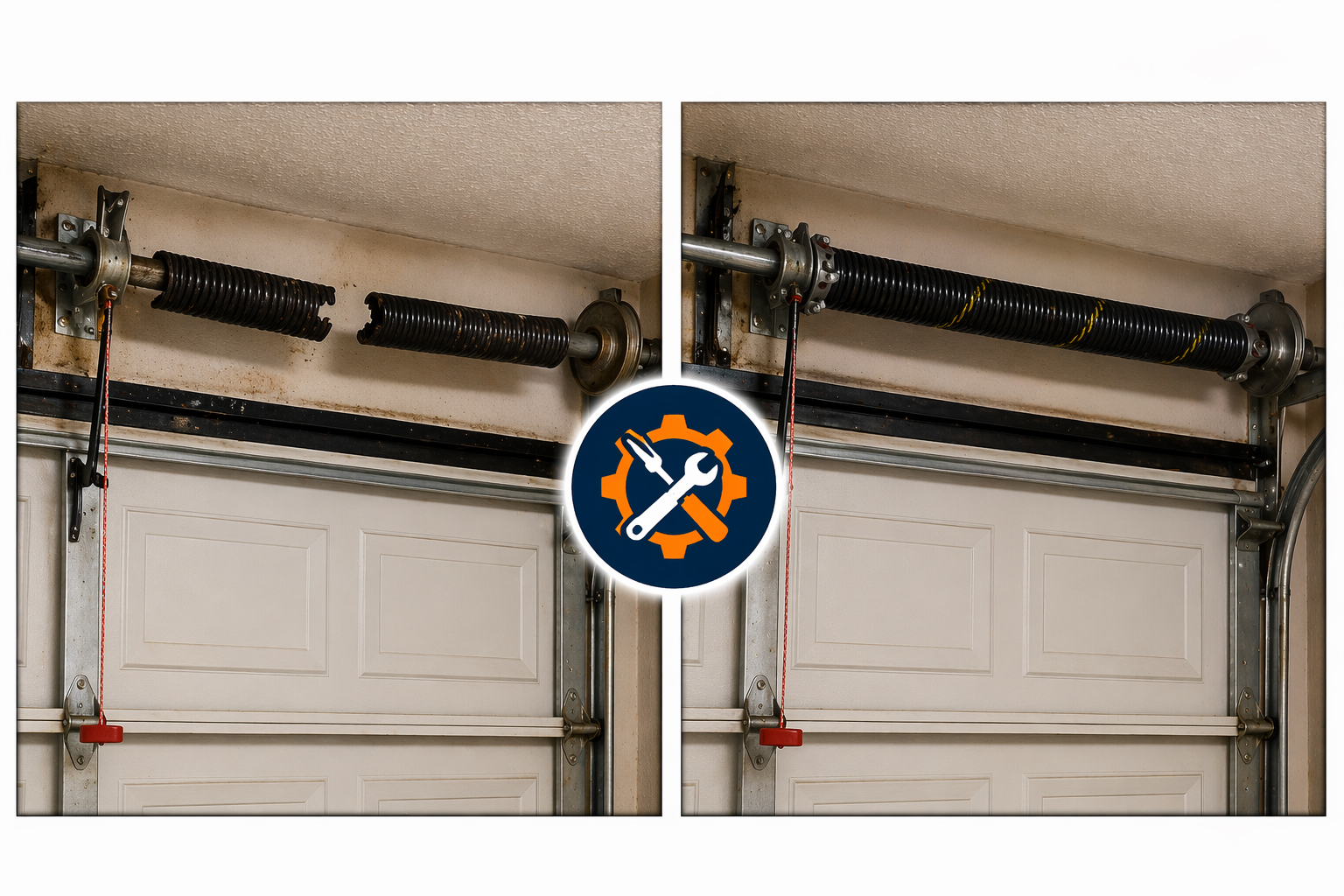 Garage door springs repair