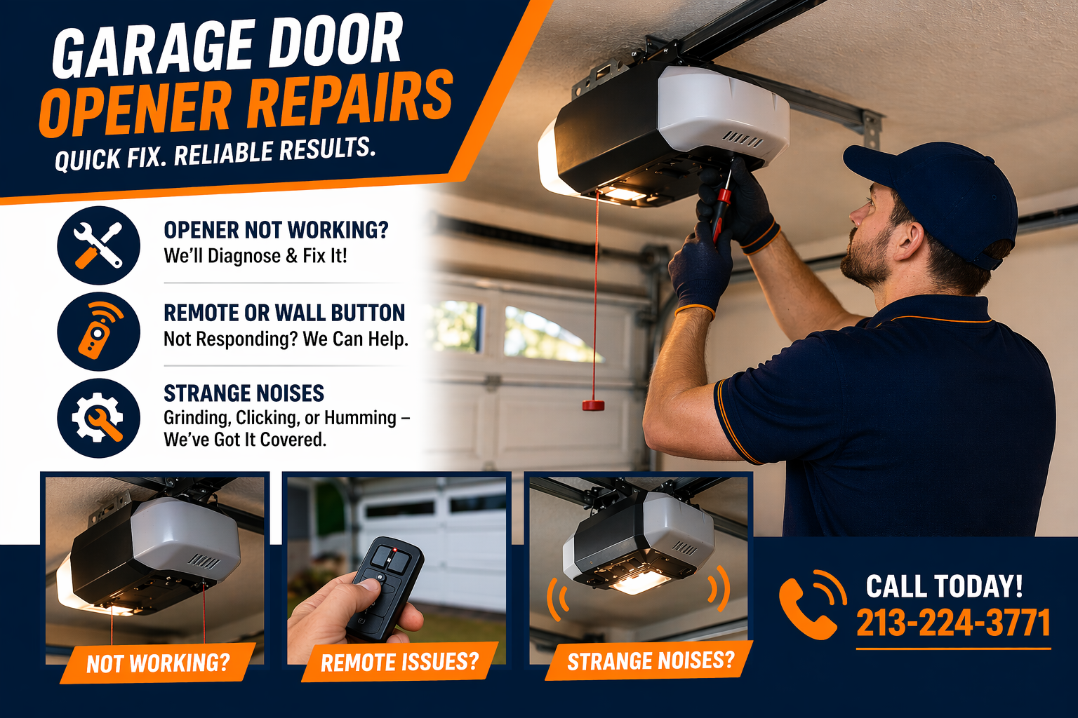 Garage door opener repairs